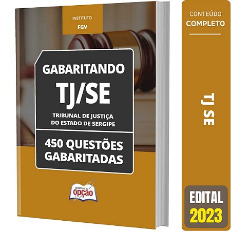 Apostila Caderno de Testes TJ SE - Questões Gabaritadas