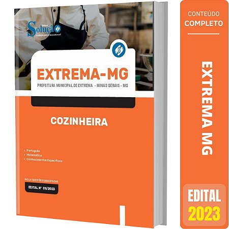 Apostila Prefeitura de Extrema MG 2023 - Cozinheira
