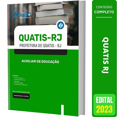 Apostila Concurso Quatis RJ 2023 - Auxiliar de Educação