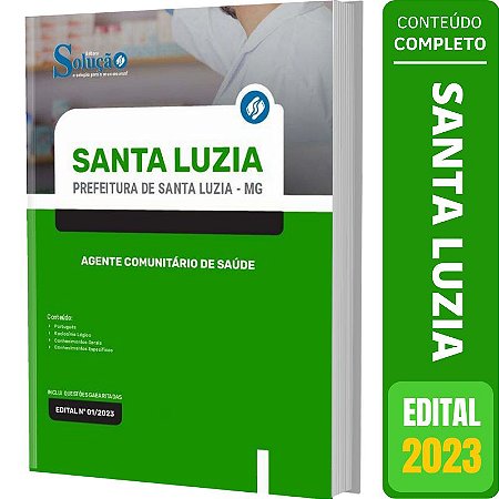 Apostila Santa Luzia MG - Agente Comunitário de Saúde