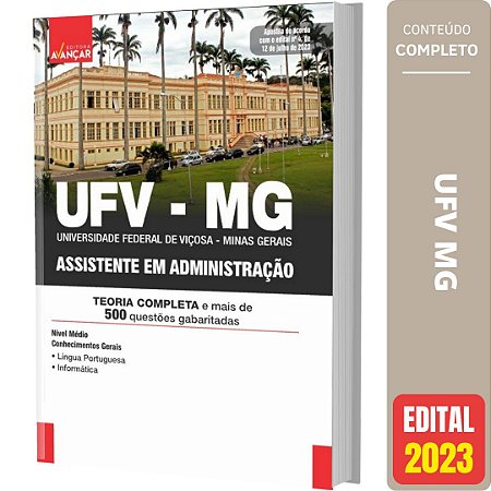 Apostila Concurso Ufv Mg - Assistente Em Administração