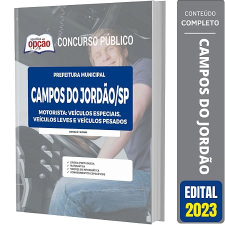 Apostila Prefeitura de Campos do Jordão SP 2023 - Motoristas
