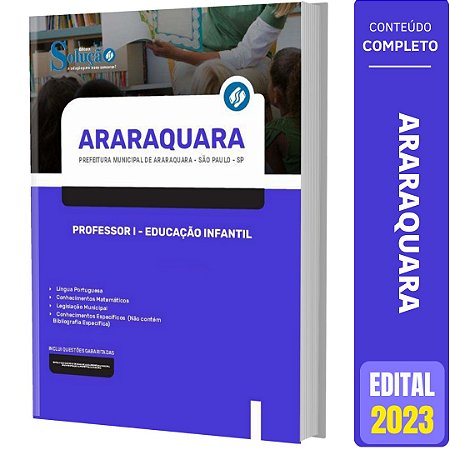 Apostila Prefeitura Araraquara SP 2023 - Professor I - Educação Infantil