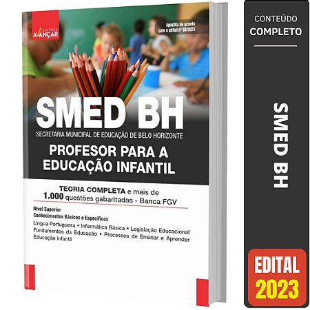 Apostila Smed Bh 2023 - Professor Para A Educação Infantil