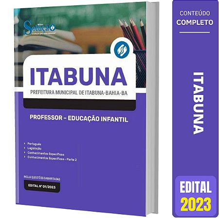 Apostila Prefeitura de Itabuna BA 2023 - Professor - Educação Infantil