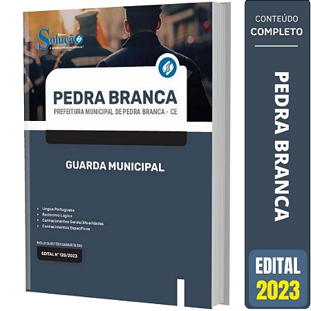 Apostila Prefeitura de Pedra Branca CE 2023 - Guarda Municipal