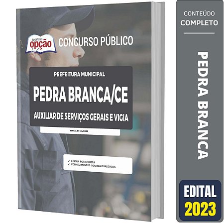 Apostila Pedra Branca CE 2023 - Auxiliar de Serviços Gerais