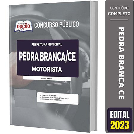 Apostila Prefeitura de Pedra Branca CE 2023 - Motorista