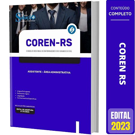 Apostila COREN RS 2023 - Assistente - Área Administrativa