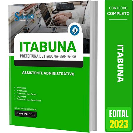 Apostila Prefeitura de Itabuna BA 2023 - Assistente Administrativo