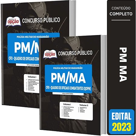 Apostila PM MA 2023 - CFO - Quadro de Oficiais Combatentes