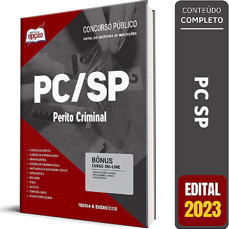 Apostila PC SP 2023 - Perito Criminal ( Apostilas Opção )