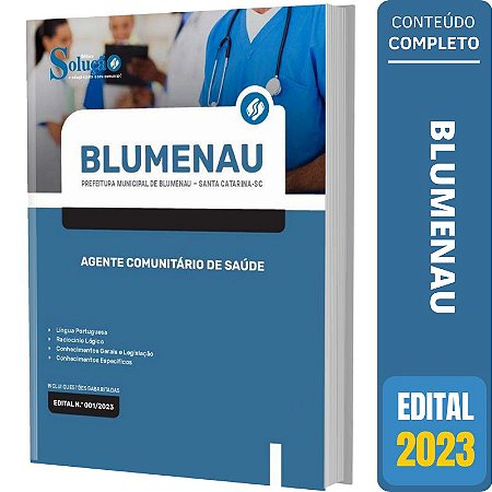 Apostila Prefeitura de Blumenau SC 2023 - Agente Comunitário de Saúde