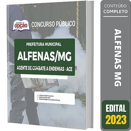 Apostila Concurso Alfenas MG 2023 - Agente de Combate a Endemias - ACE