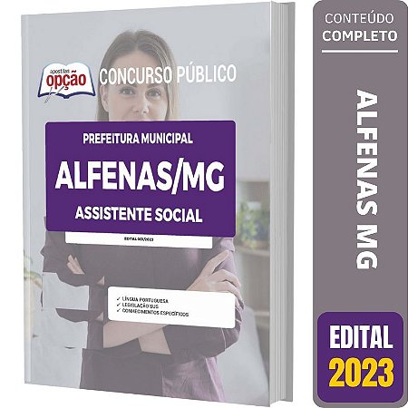 Apostila Prefeitura de Alfenas MG 2023 - Assistente Social