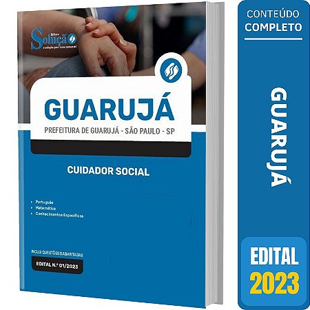 Apostila Prefeitura de Guarujá SP 2023 - Cuidador Social