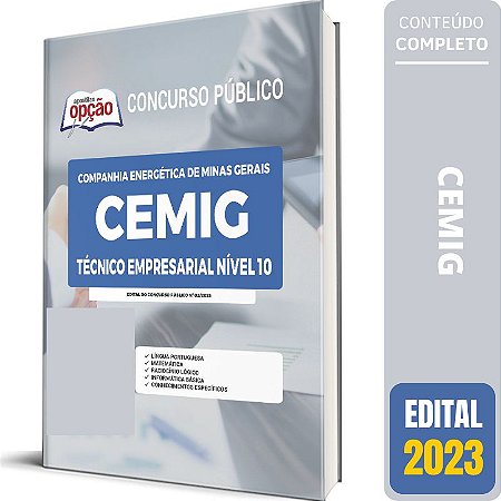 Apostila CEMIG 2023 - Técnico Empresarial - Nível 10