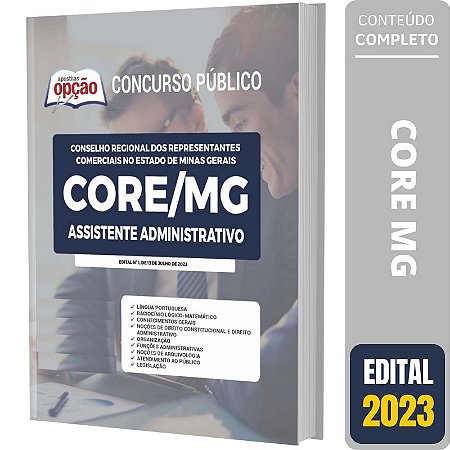 Apostila Concurso CORE MG 2023 - Assistente Administrativo