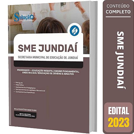 Apostila SME Jundiaí SP 2023 - Professor 1 Educação Infantil