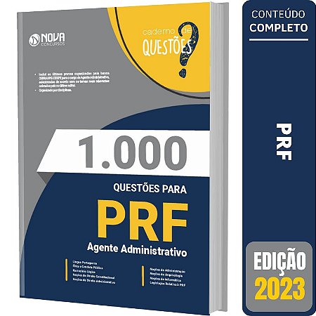 Livro Questões Gabaritadas PRF 2023 - Agente Administrativo