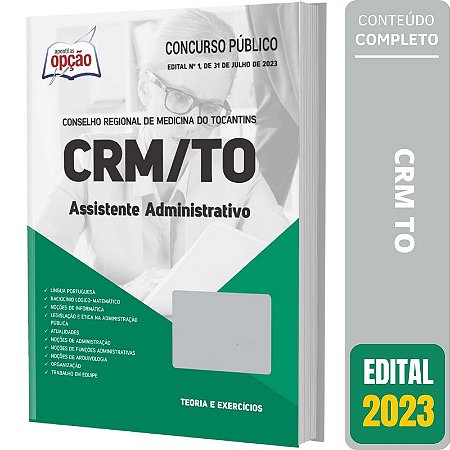 Apostila Concursos CRM TO 2023 - Assistente Administrativo
