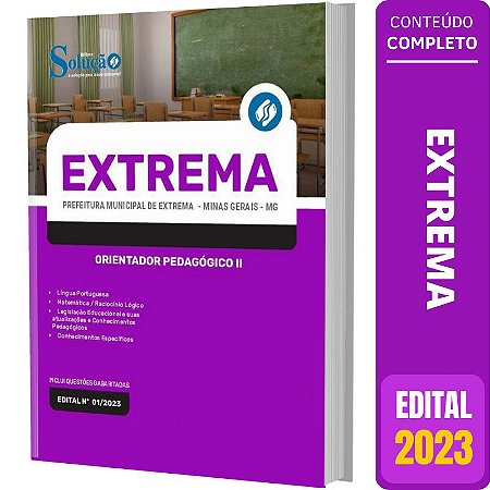 Apostila Prefeitura de Extrema MG 2023 - Orientador Pedagógico