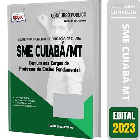 Apostila SME Cuiabá MT 2023 - Comum Professor Ensino Fundamental