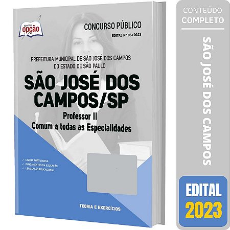 Apostila São José dos Campos SP - Professor 2 - Comum