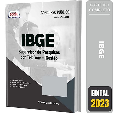 Apostila IBGE 2023 Supervisor de Pesquisas Por Telefone - Gestão