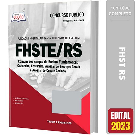 Apostila FHSTE RS 2023 - Comum aos Cargos de Ensino Fundamen