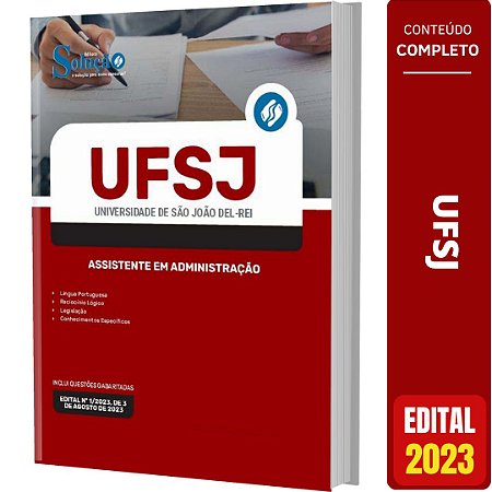 Apostila Concurso UFSJ 2023 - Assistente em Administração