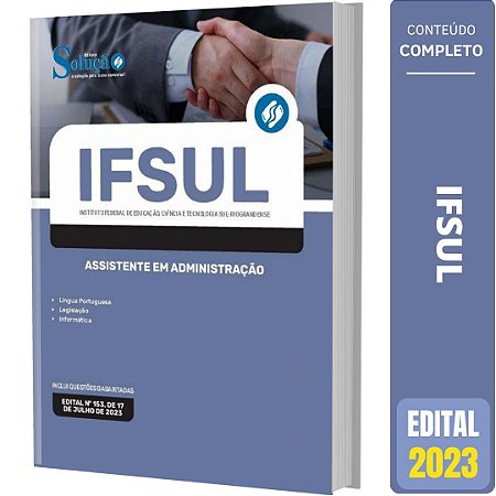 Apostila IFSul 2023 - Assistente em Administração