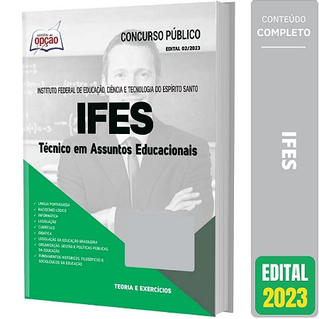 Apostila Concurso IFES 2023 - Técnico em Assuntos Educacionais