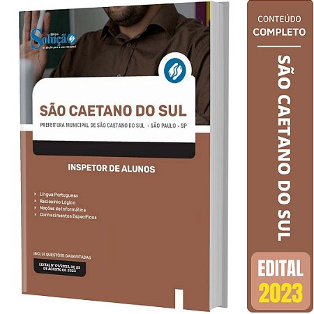 Apostila São Caetano do Sul SP 2023 - Inspetor de Alunos