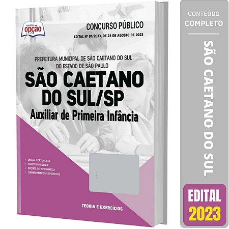 Apostila Prefeitura de São Caetano do Sul SP 2023 - Auxiliar de Primeira Infância