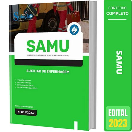 Apostila SAMU PR (CISNORPI) 2023 - Auxiliar de Enfermagem