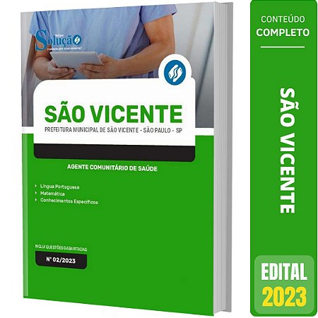 Apostila Concurso São Vicente 2023 - Agente Comunitário de Saúde