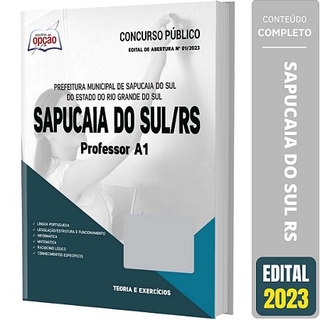 Apostila Prefeitura Sapucaia do Sul RS 2023 - Professor A1