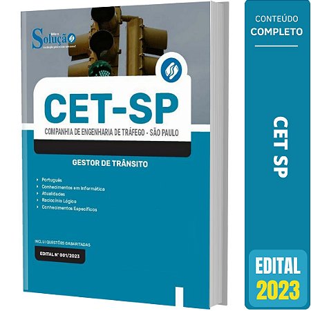 Apostila Concurso CET SP 2023 - Gestor de Trânsito