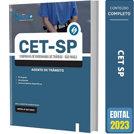 Apostila Concurso CET SP 2023 - Agente de Trânsito