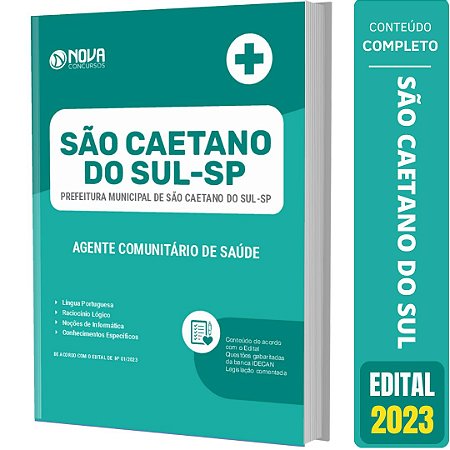 Apostila São Caetano do Sul 2023 - Agente Comunitário de Saúde