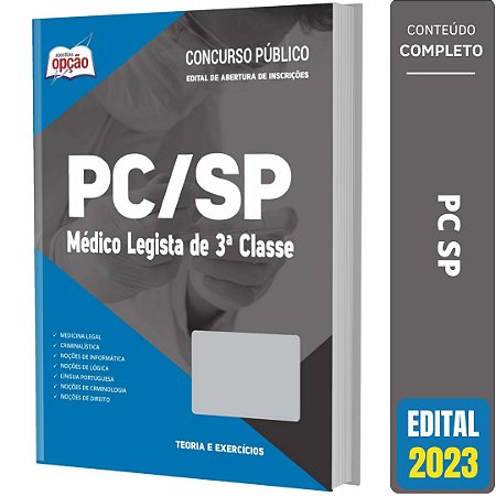 Apostila PC SP 2023 - Médico Legista de 3ª Classe