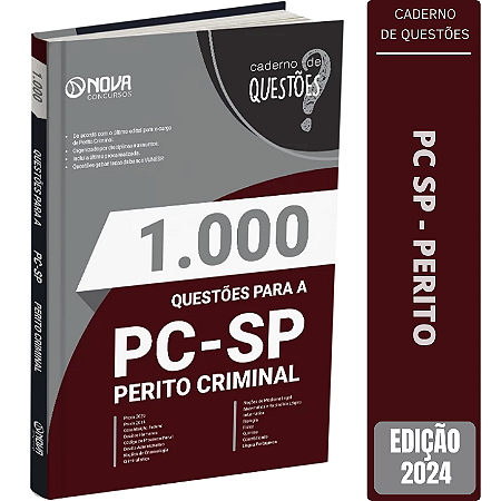 Livro Questões Gabaritadas PC SP - Perito Criminal
