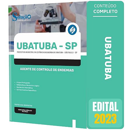 Apostila Prefeitura Ubatuba SP 2023 - Agente de Controle de Endemias