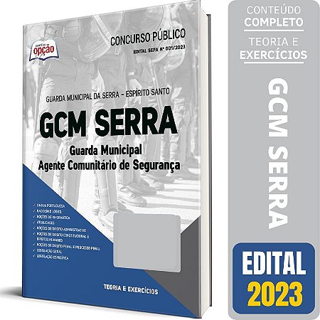 Apostila GCM Serra ES 2023 - Guarda Municipal Agente Segurança