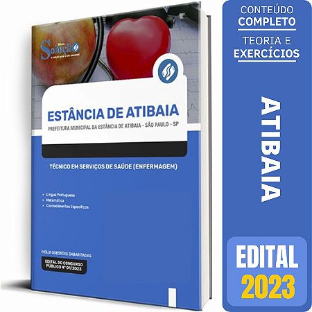 Apostila Prefeitura de Atibaia SP 2023 - Técnico em Serviços de Saúde (Enfermagem)