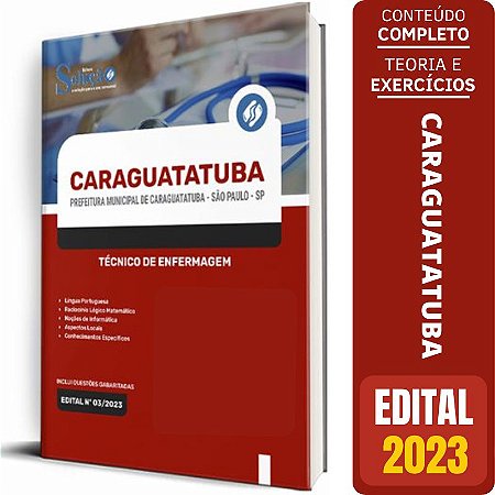 Apostila Prefeitura de Caraguatatuba SP 2024 - Técnico de Enfermagem
