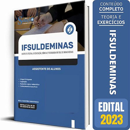Apostila IFSULDEMINAS 2023 - Assistente de Alunos