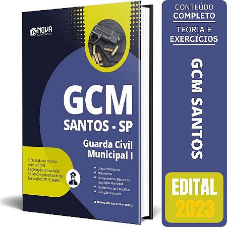 Apostila GCM SANTOS SP 2023 - Guarda Civil Municipal I