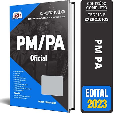 Apostila Concurso PM PA 2023 - Oficial